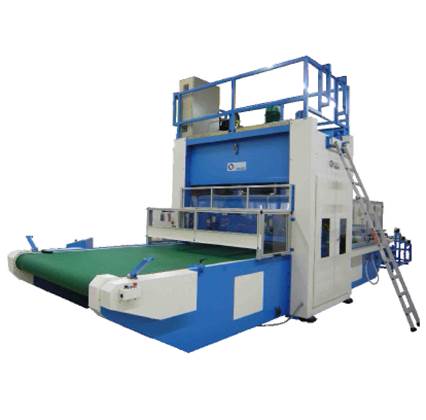 Zuschnittpresse mit hydraulischer Senkbrücke – Modell VFS